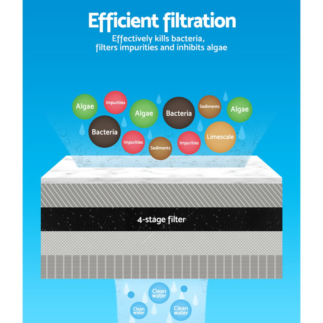Giantz Aquarium Filter 1250L/H 4 Stage External Canister for 250L Tanks - SuperSaverAU - view 6