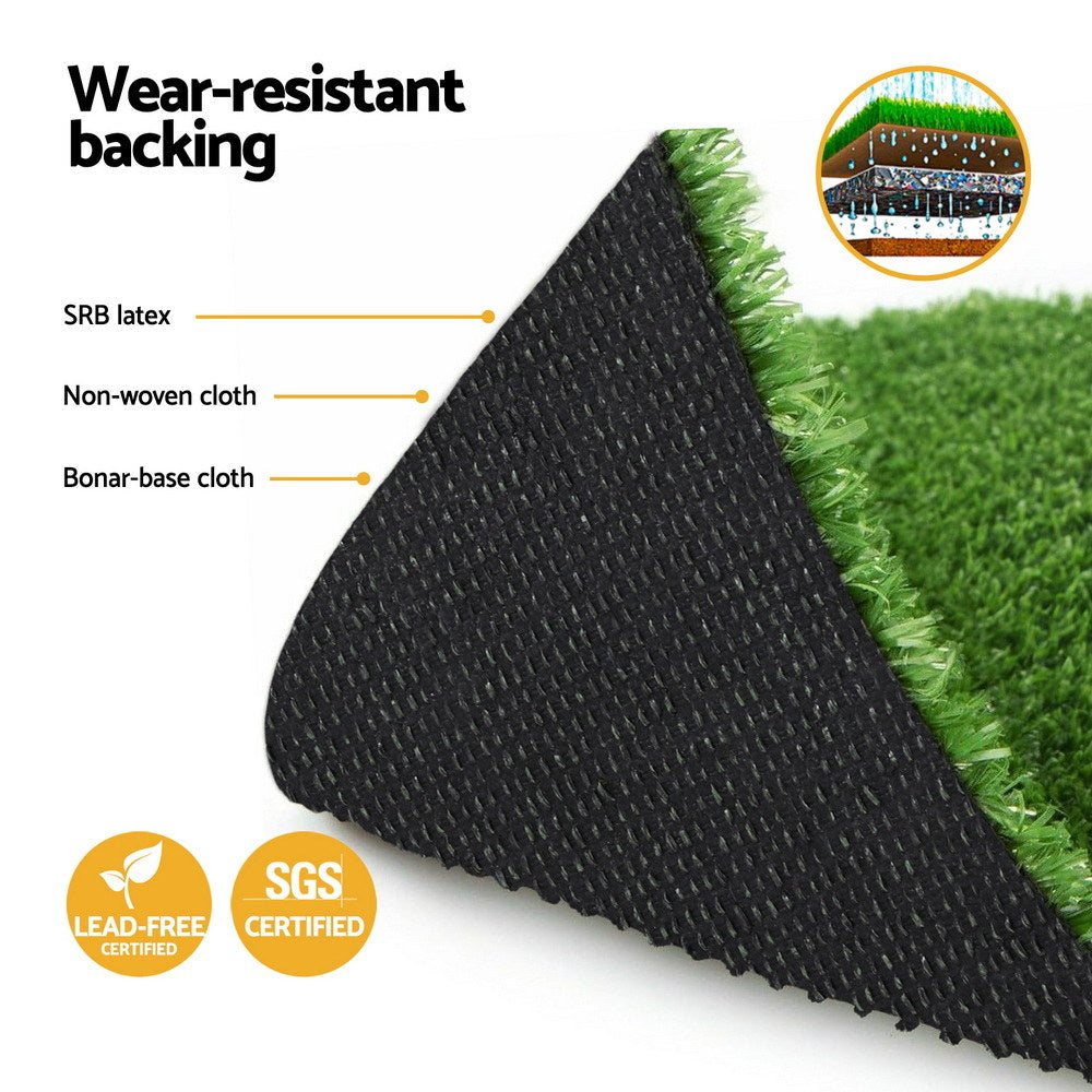 Prime Turf Synthetic Grass Mat 15mm Thick 50cm x 2m Indoor Outdoor - SuperSaverAU - view 4
