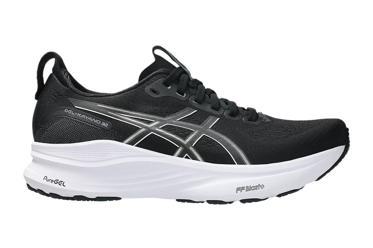 ASICS Women's Gel-Kayano 32 Running Shoes (Black/White, Size 9 US)