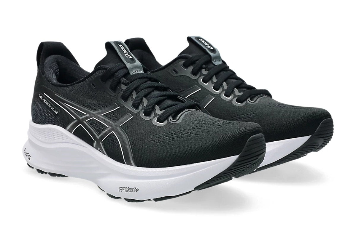 ASICS Women's Gel-Kayano 32 Running Shoes (Black/White, Size 9 US)