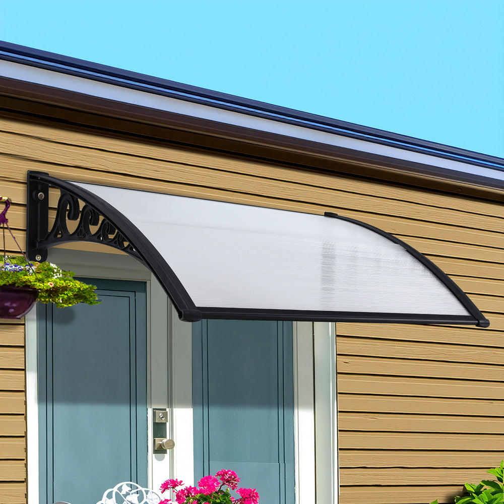 Instahut Window Door Awning – Transparent Panel 0.8 x 1m
