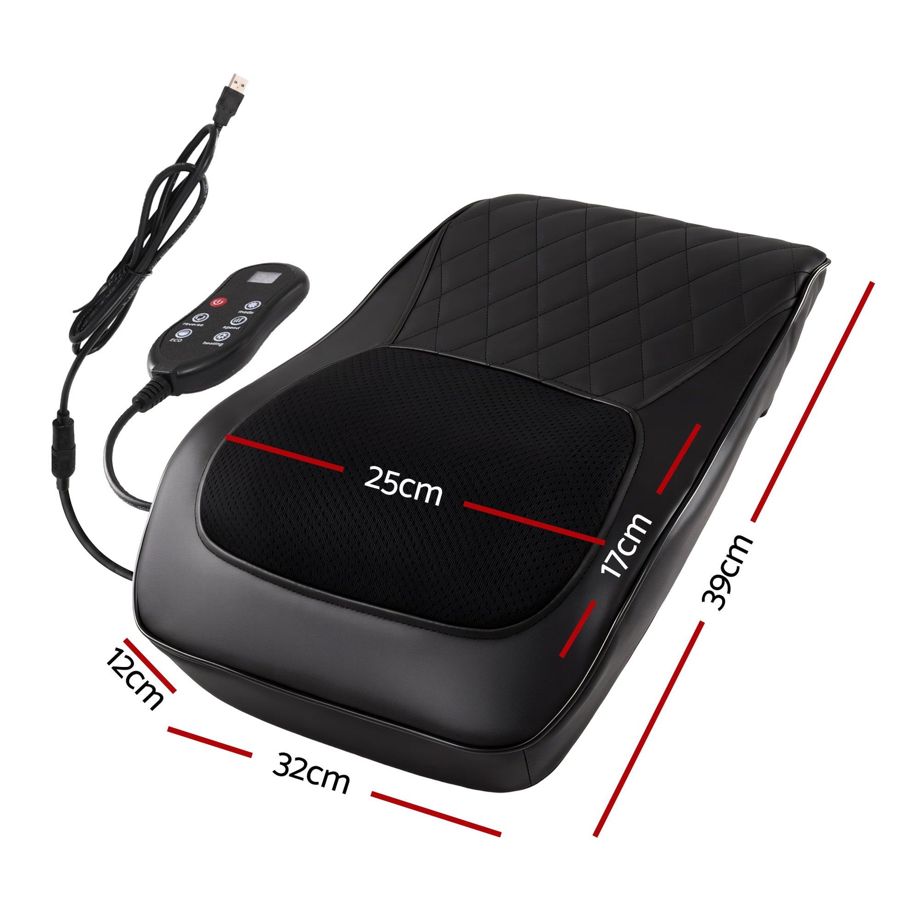 Livemor Large Traction Back Massager with Heat Remote Control and Neck Shoulder Massage