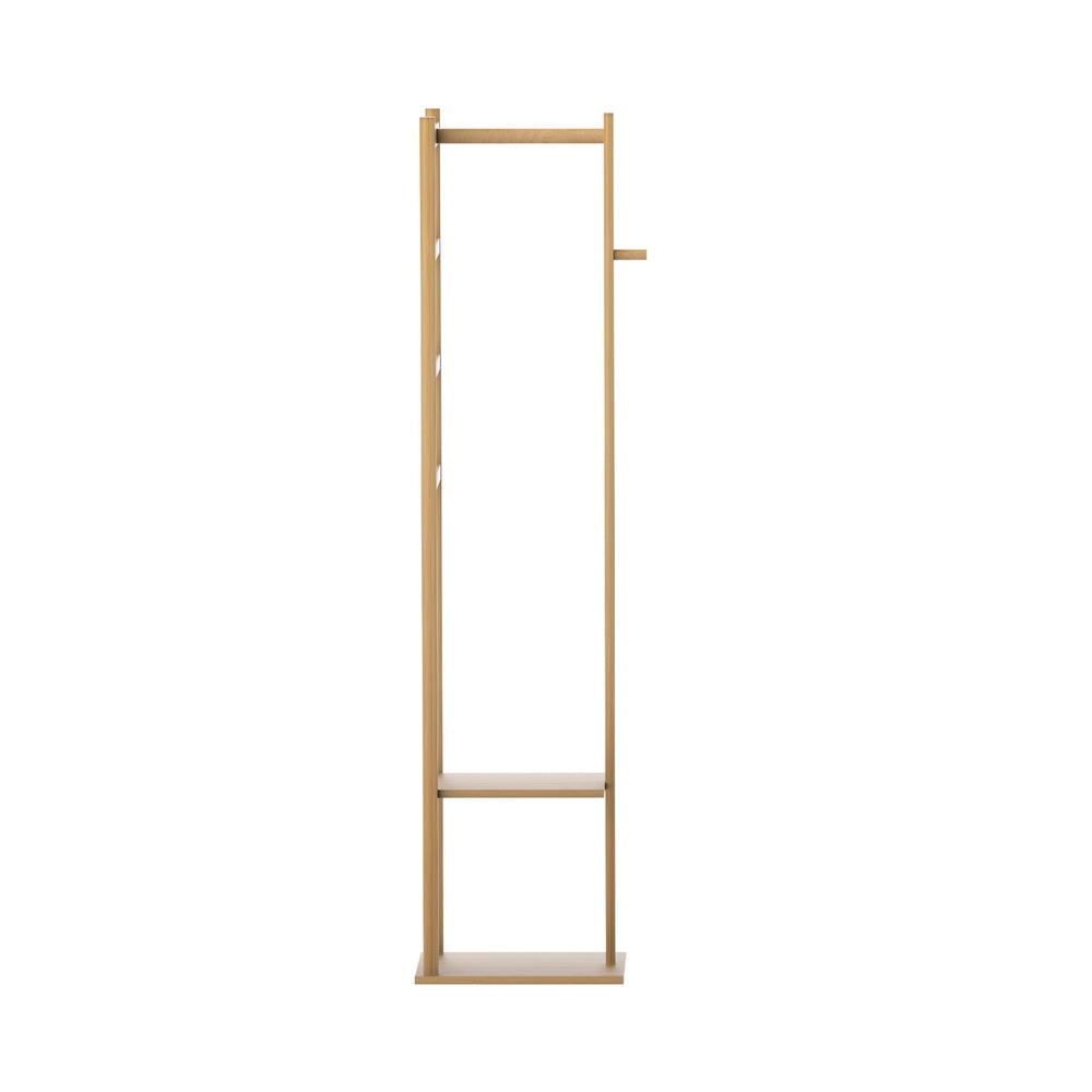 Artiss Bamboo Clothes Rack Airer Coat Stand with Hanging Rail and Shelf