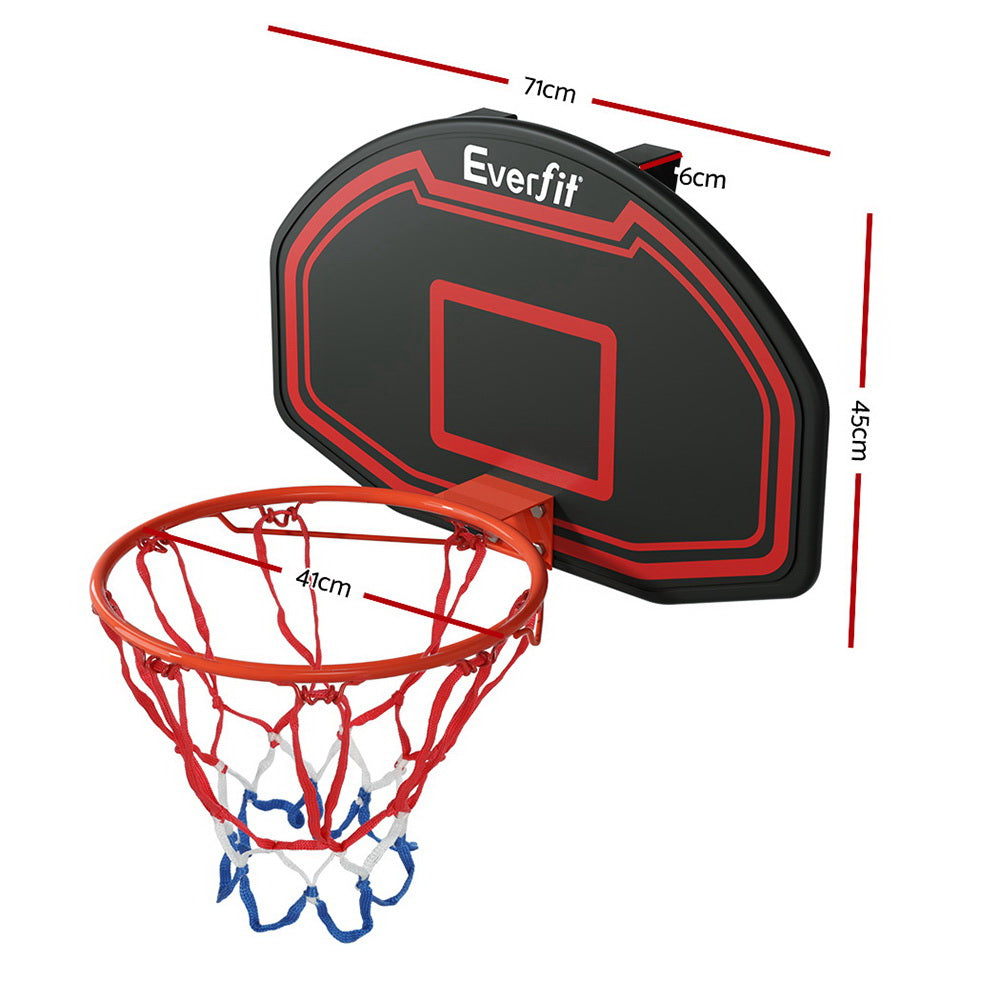 Everfit 38" Basketball Hoop Backboard Door Wall Mounted Ring Net Sports Kids - SuperSaverAU - view 2