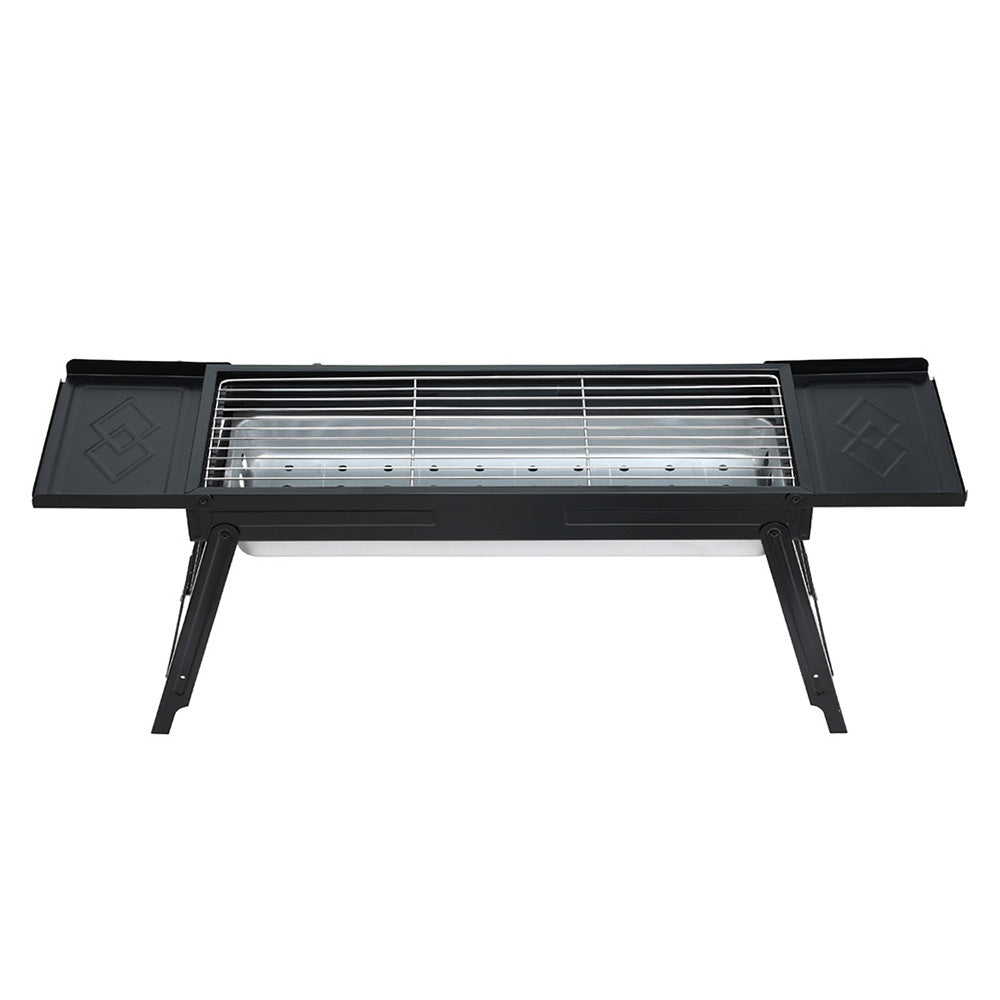 Grillz Foldable Charcoal BBQ Grill – Stainless Steel Rack