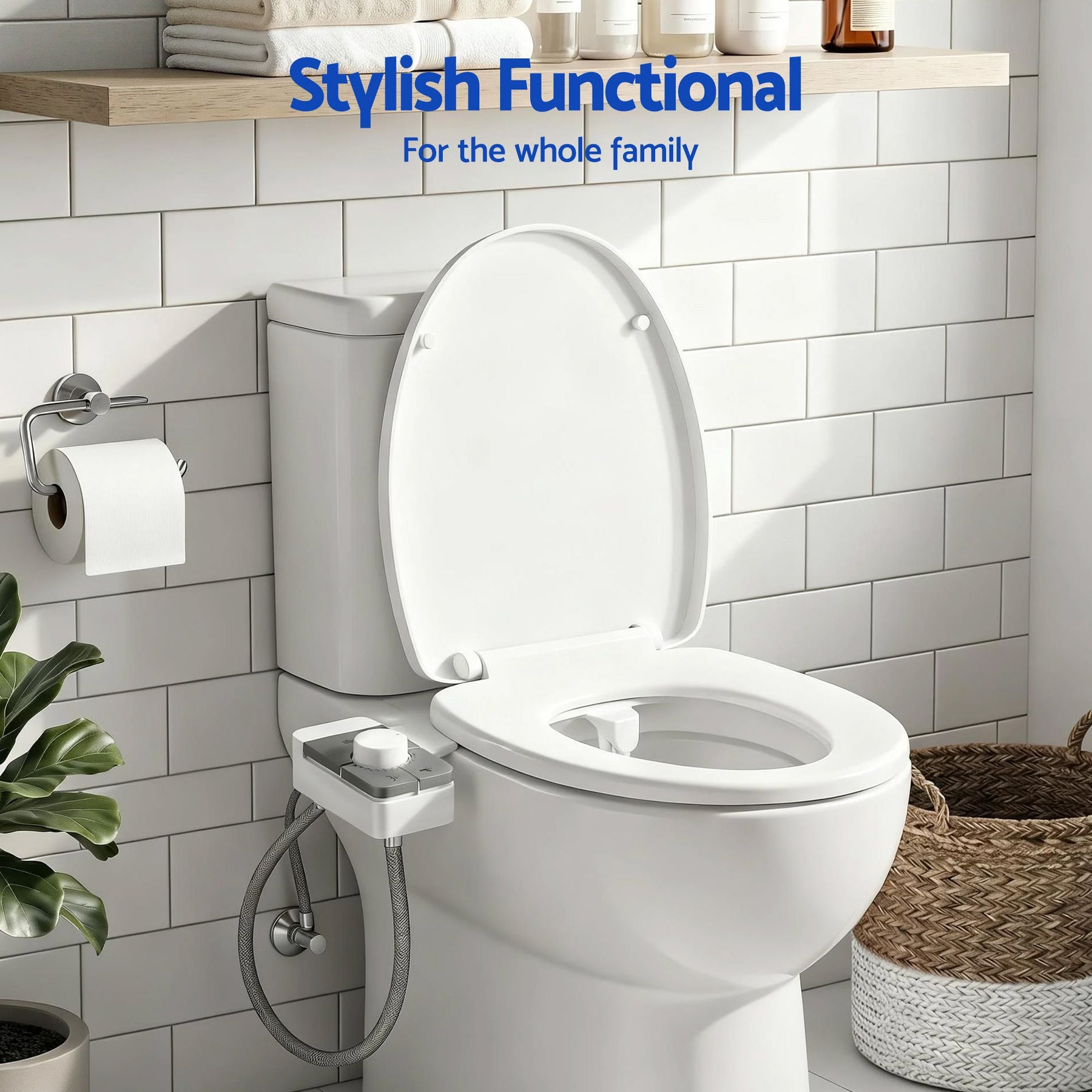 Cefito Non-Electric Ultra-Slim Bidet Attachment Detachable Bidet with Dual Nozzle Frontal & Rear Wash Adjustable Water Pressure Cold Water Toilet Bide - SuperSaverAU - view 9