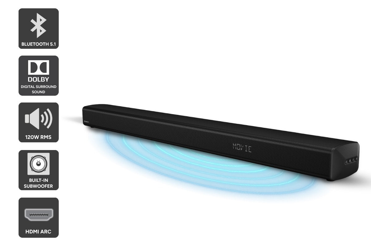 BlueAnt 120W 2.1 Dolby Soundbar with Built-in Subwoofer - XT120 - SuperSaverAU - view 1