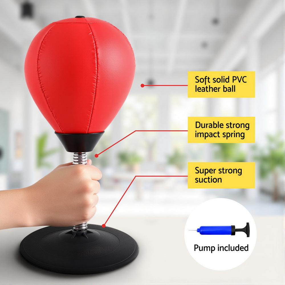Everfit Desktop Punching Boxing Bag Stand Set with Pump Swivel Speed Balls - SuperSaverAU - view 5
