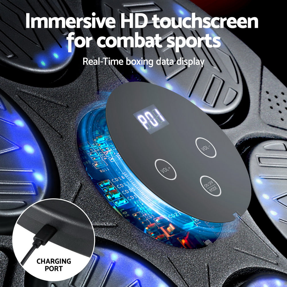 Everfit Boxing Machine Wall-Mounted with Bluetooth, LED Display & Gloves, D:40CM - SuperSaverAU - view 5