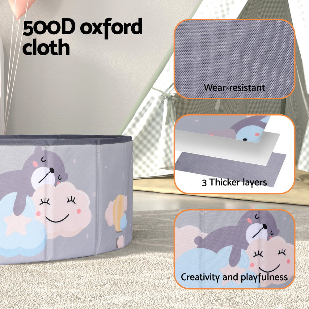 Keezi Kids Ball Pool Pit Toddler Ocean Play Foldable Child Playhouse Storage Bag - SuperSaverAU - view 6