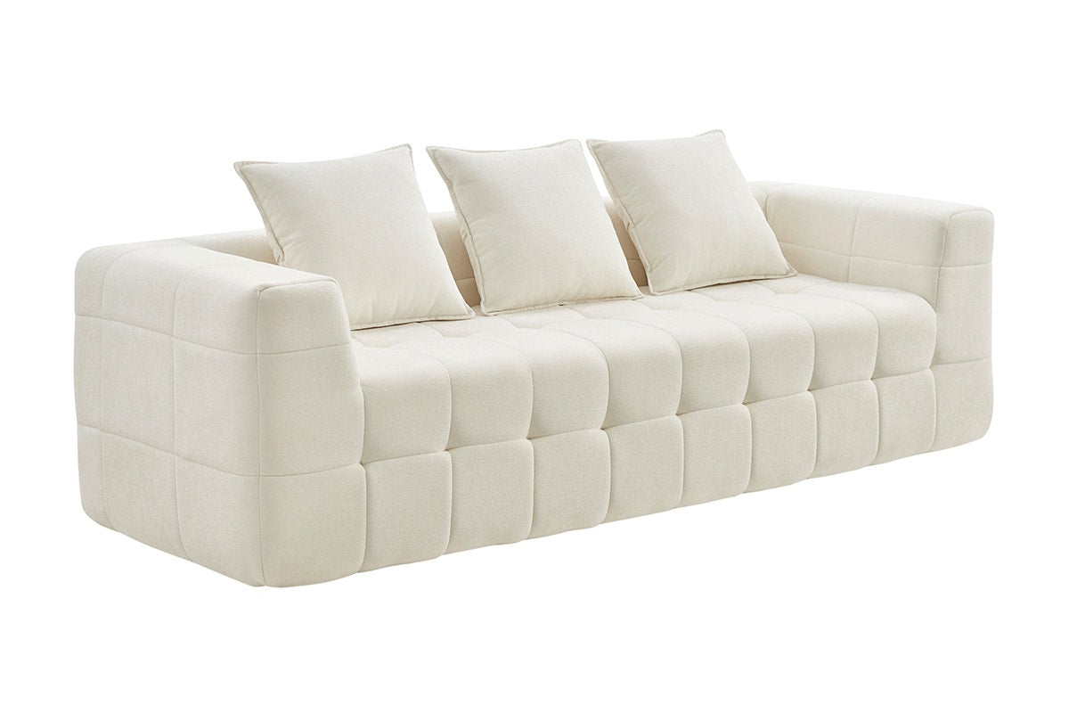 Brosa Cloud 3 Seater Compressed Sofa (Beige)