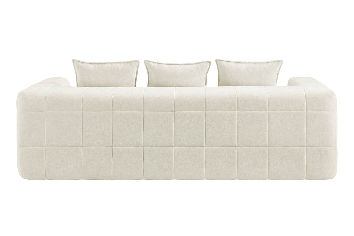 Brosa Cloud 3 Seater Compressed Sofa (Beige)