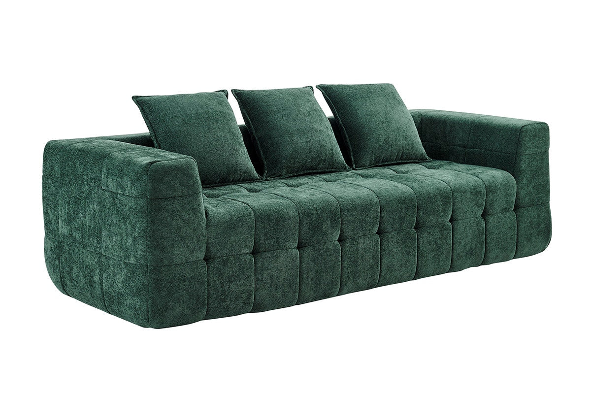 Brosa Cloud 3 Seater Compressed Sofa (Green)