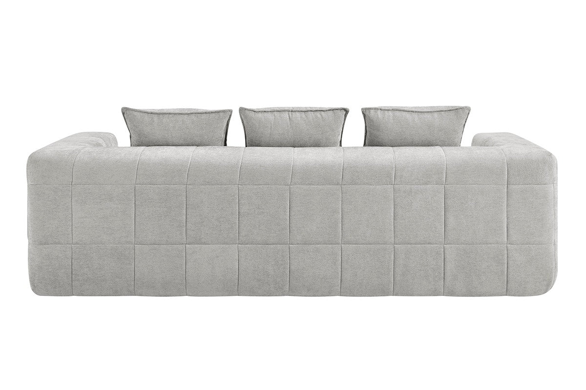 Brosa Cloud 3 Seater Compressed Sofa (Grey)