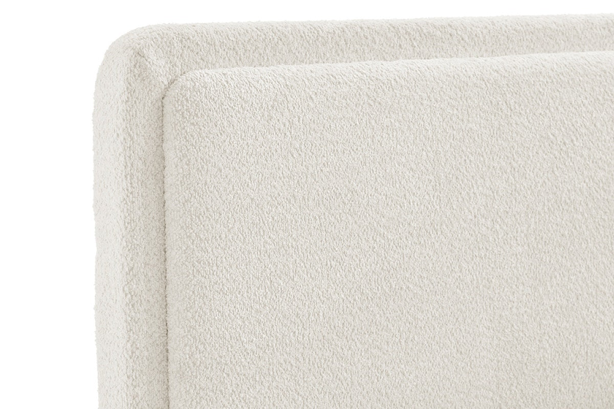 Brosa Havenne Boucle Bed Frame (Cream, King)
