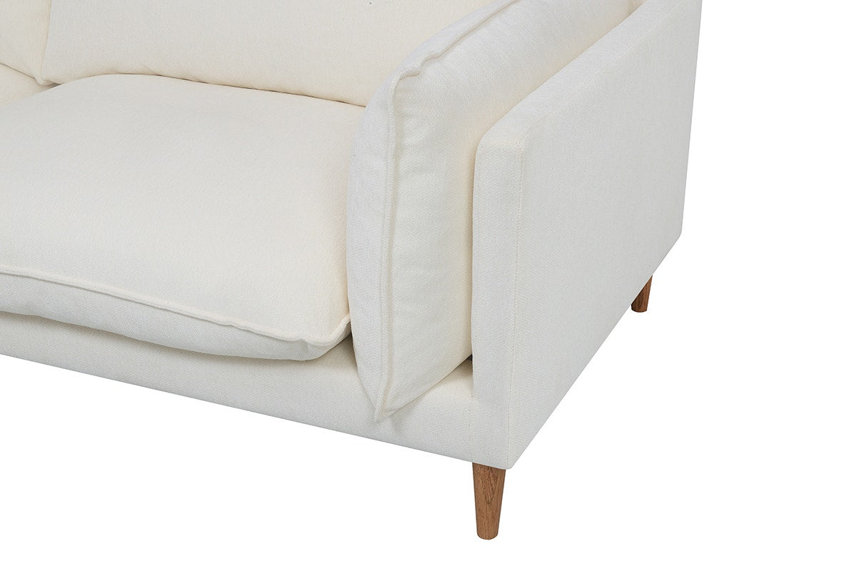 Brosa Jerry 3 Seater Sofa with Chaise (Cream, Right Chaise)