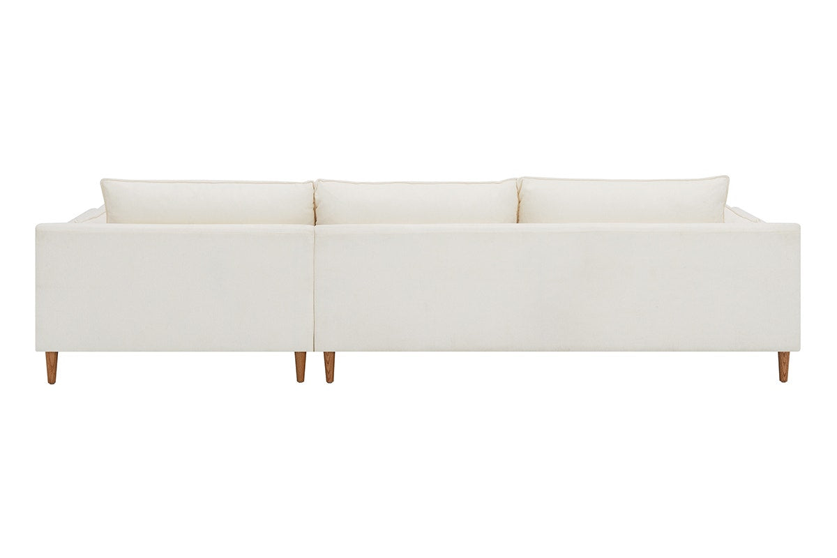 Brosa Jerry 3 Seater Sofa with Chaise (Cream, Right Chaise)