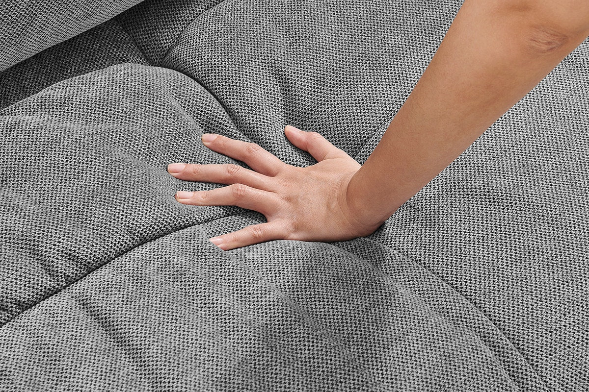 Brosa Luna 3 Seater Compressed Sofa (Charcoal)