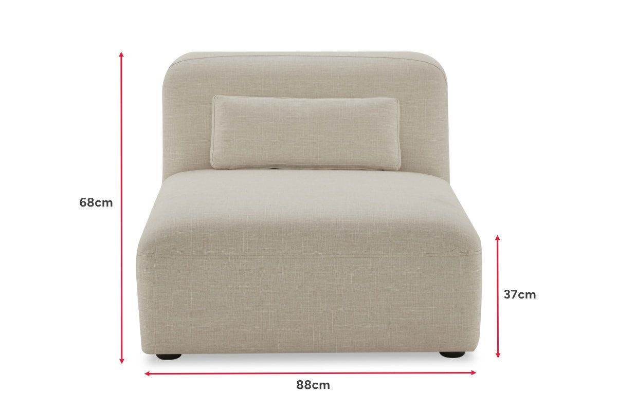 Brosa Memphis Modular Chaise (Cream)