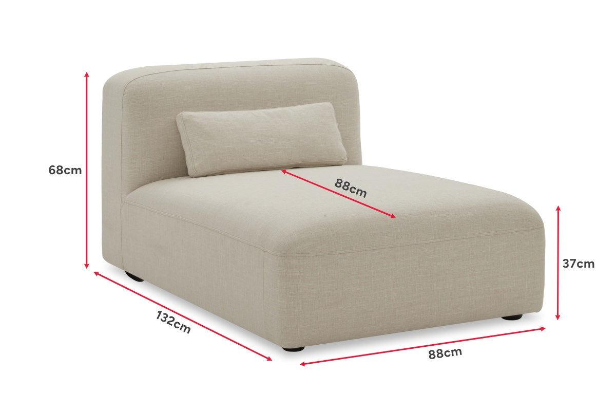 Brosa Memphis Modular Chaise (Cream)