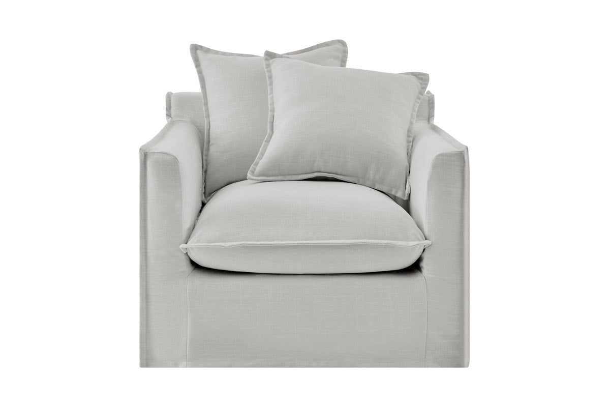 Brosa Palermo Armchair - Cloud Grey - SuperSaverAU - view 1