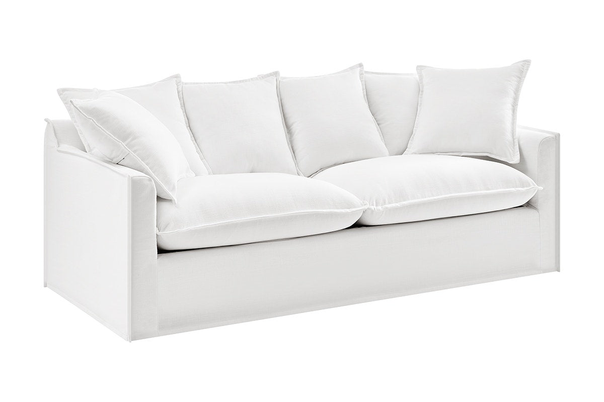 Brosa Palermo 3 Seater Sofa Bed (White)
