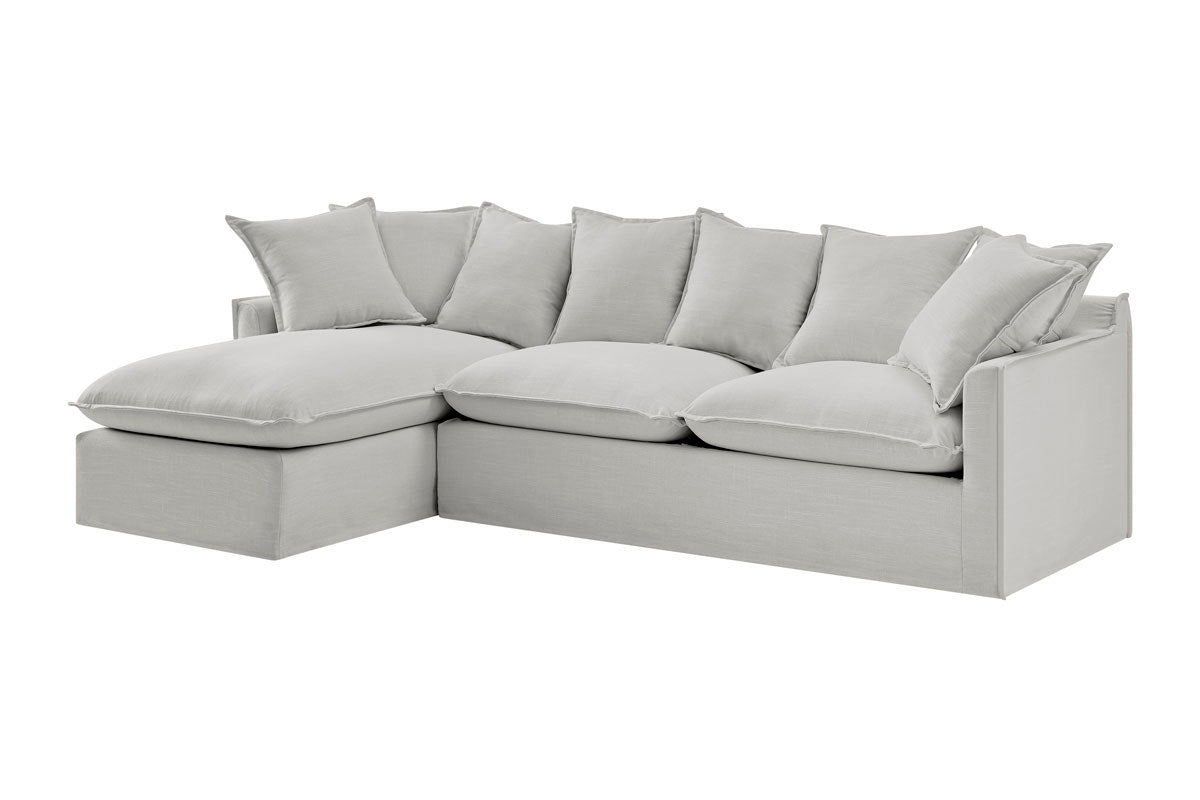 Brosa Palermo 3 Seater Modular Sofabed with Left Chaise (Grey)