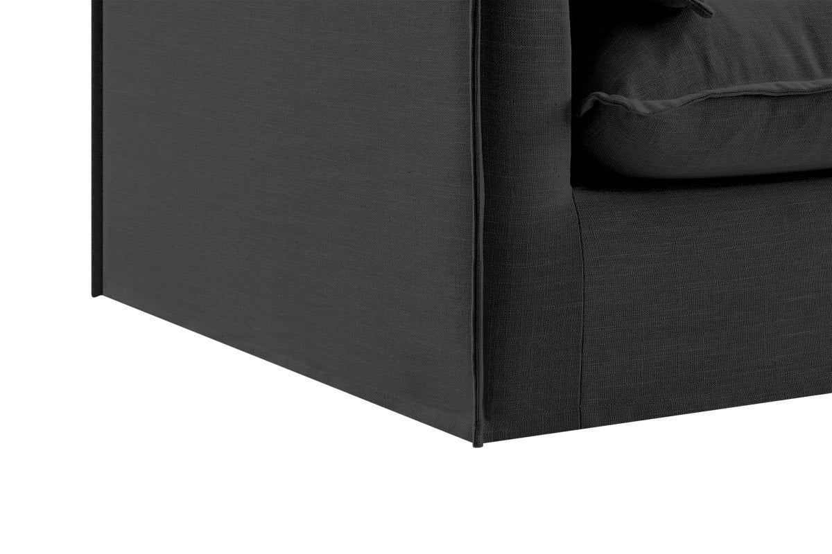 Brosa Palermo 3 Seater Sofa (Night Black)