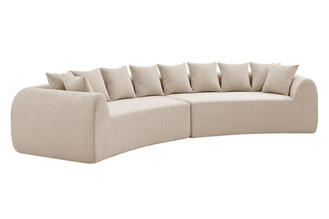 Brosa Regalia 5 Seater Compressed Sofa (Beige)