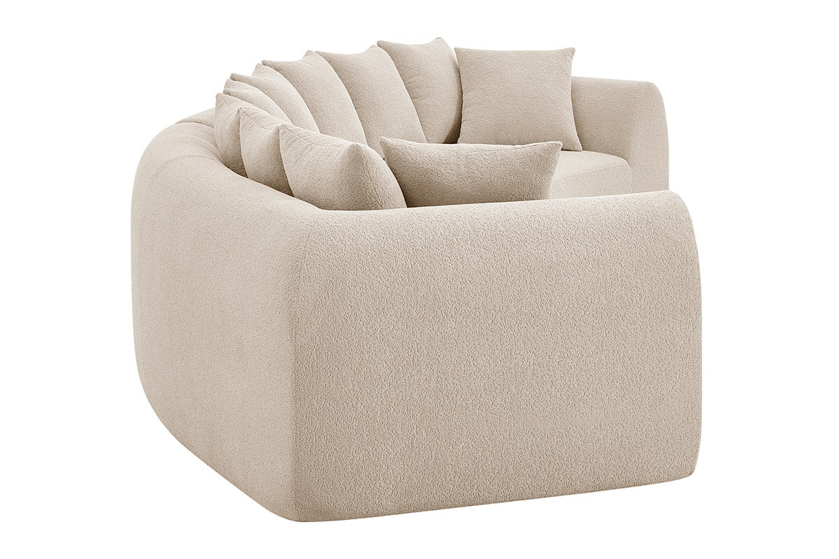 Brosa Regalia 5 Seater Compressed Sofa (Beige)
