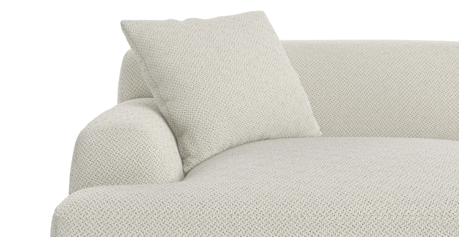 Brosa Seta 4 Seater Sofa (Seashell White)