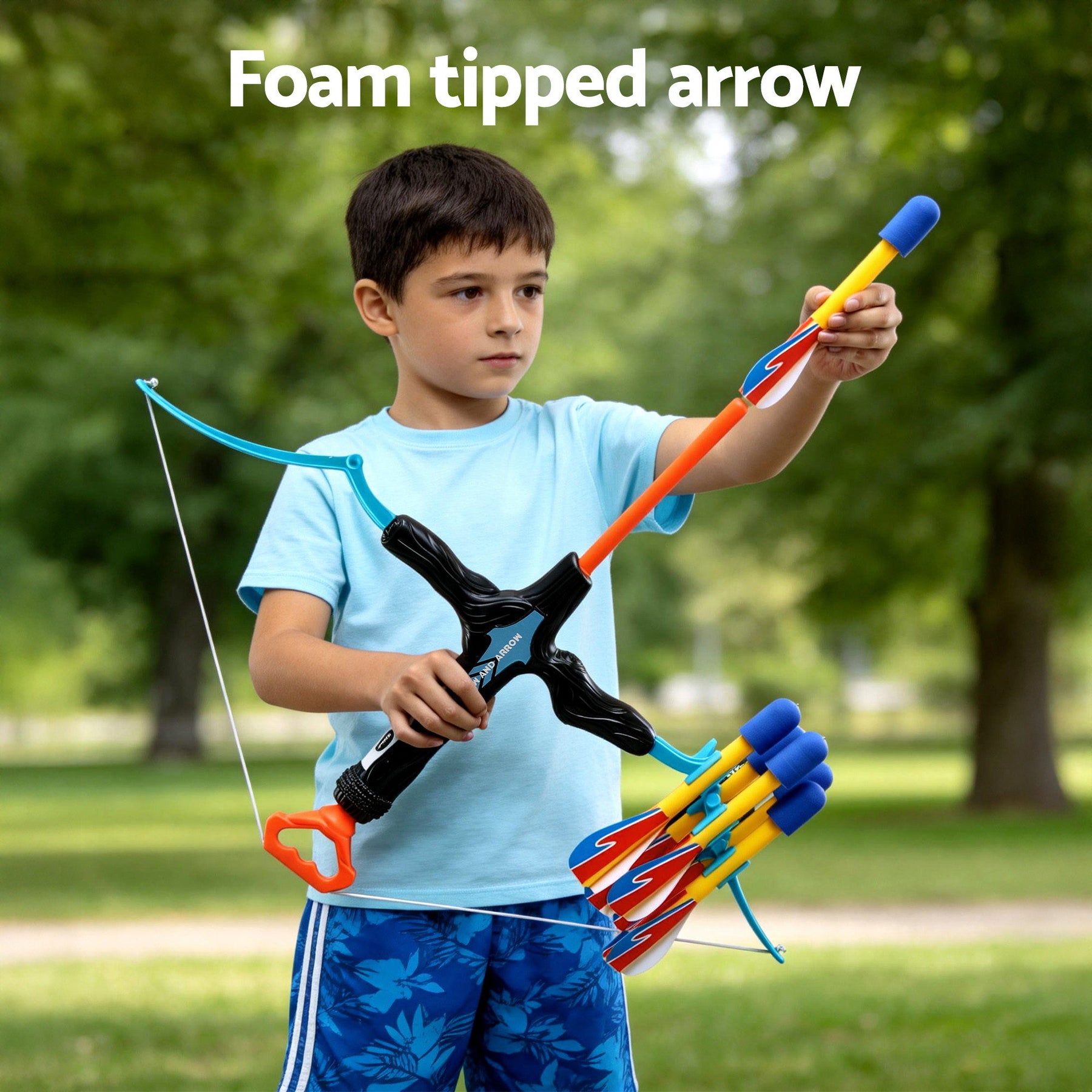 Keezi Kids Bow and Arrow Set Outdoor Sport Game Archery Toys 6 Arrows Children Gifts - SuperSaverAU - view 5