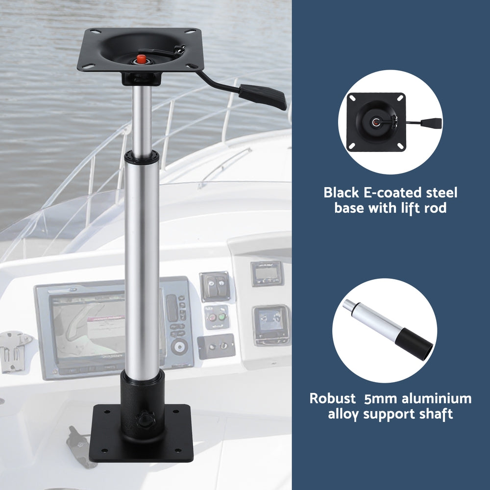 Seamanship Boat Seat Pedestal 55-75cm Adjustable Gas Lift 360 Degrees Swivel - SuperSaverAU - view 3