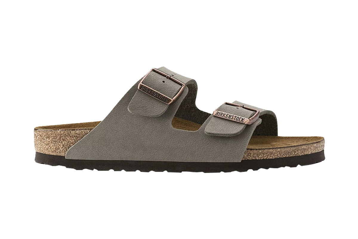 Birkenstock Arizona Birkibuc Regular Fit Sandal (Stone, Size 42 EU)