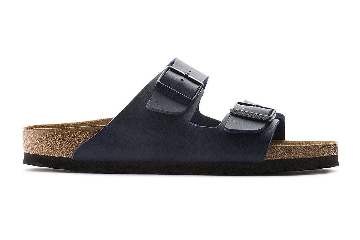 Birkenstock Arizona Birko-Flor Regular Fit Sandal (Navy, Size 38 EU)