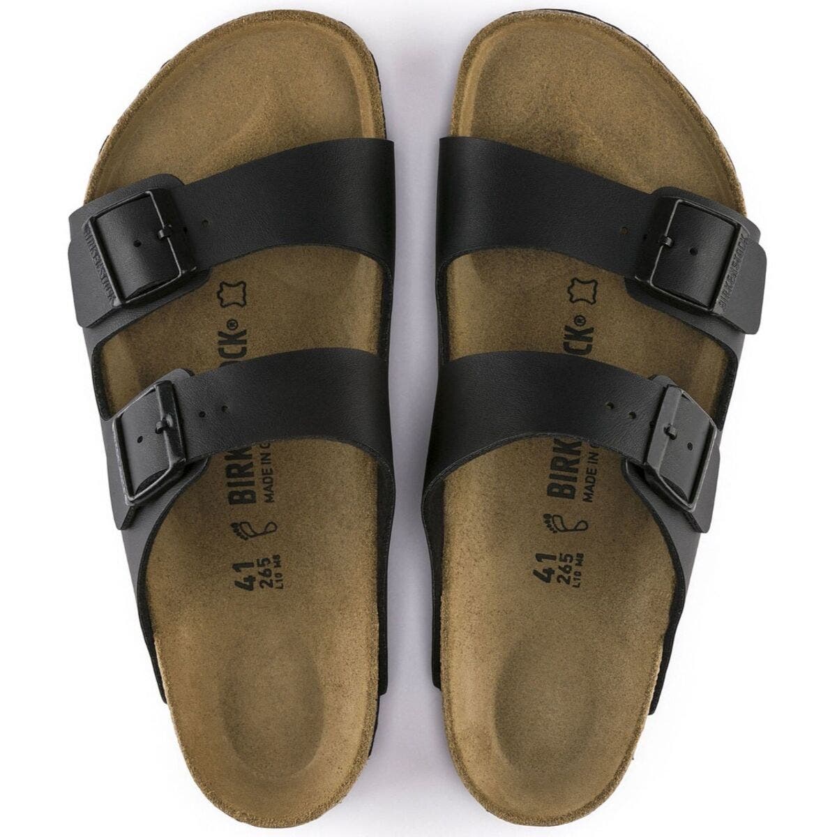 Birkenstock Men's Arizona Birko-Flor Sandals (Black, Size 47 EU)