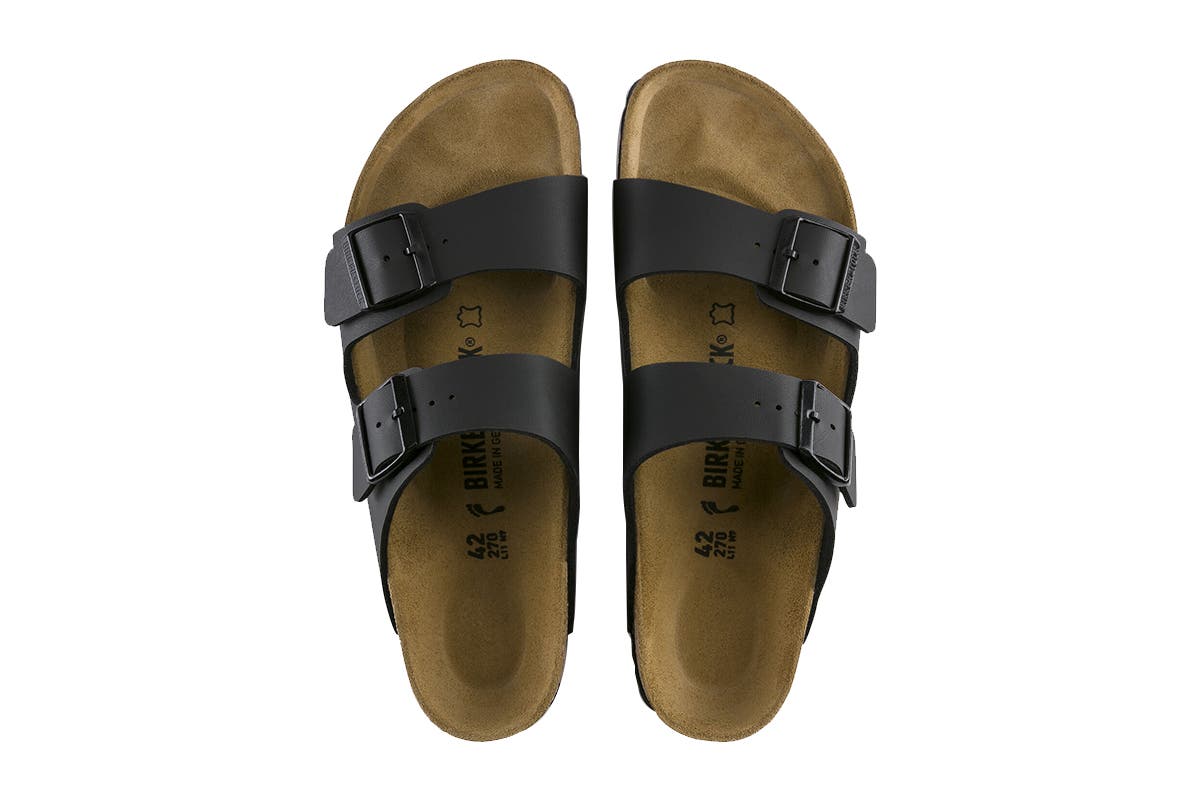 Birkenstock Unisex Arizona Birko-Flor Narrow-Fit Sandal - Black - SuperSaverAU - view 2