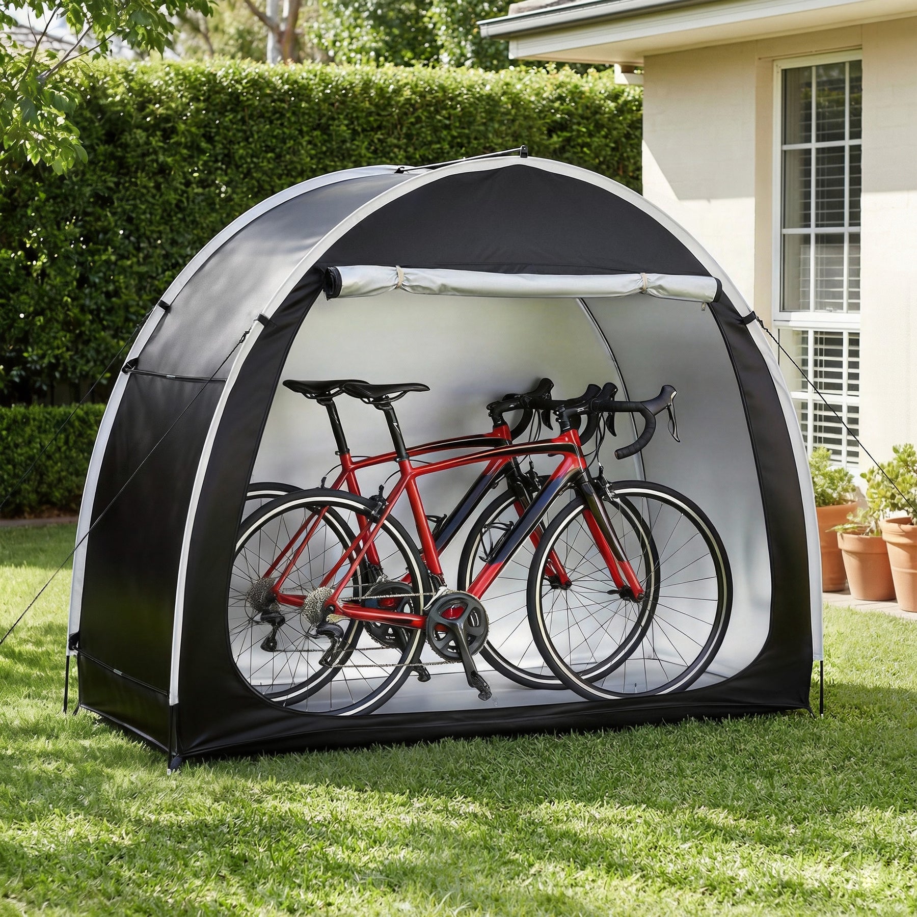 Giantz Bike Storage Tent – Black UV Protection 200 x 80 x 165cm