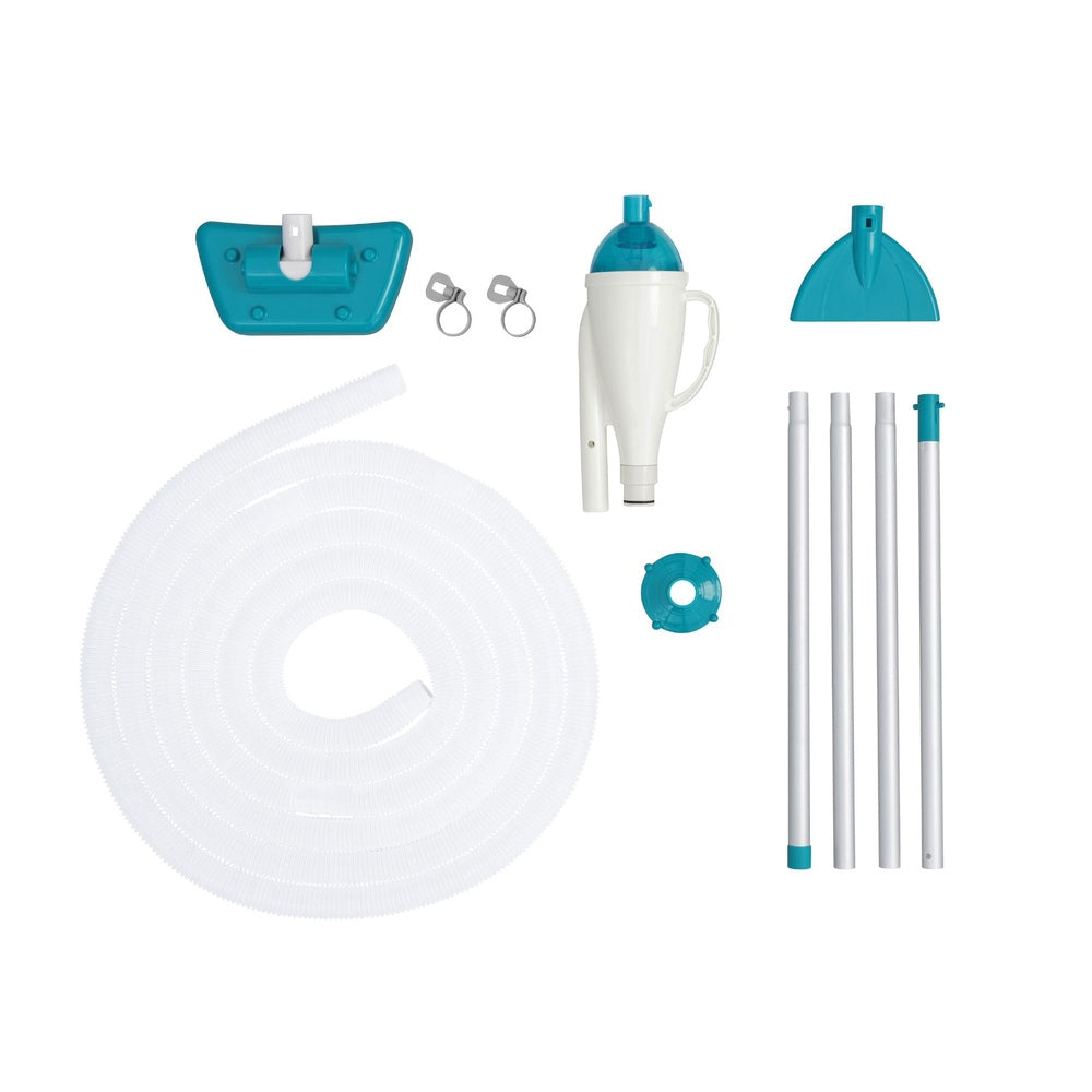 Bestway Pool Vacuum with 2 Cleaning Heads, 6m Hose, 1.9m Aluminium Pole - SuperSaverAU - view 3