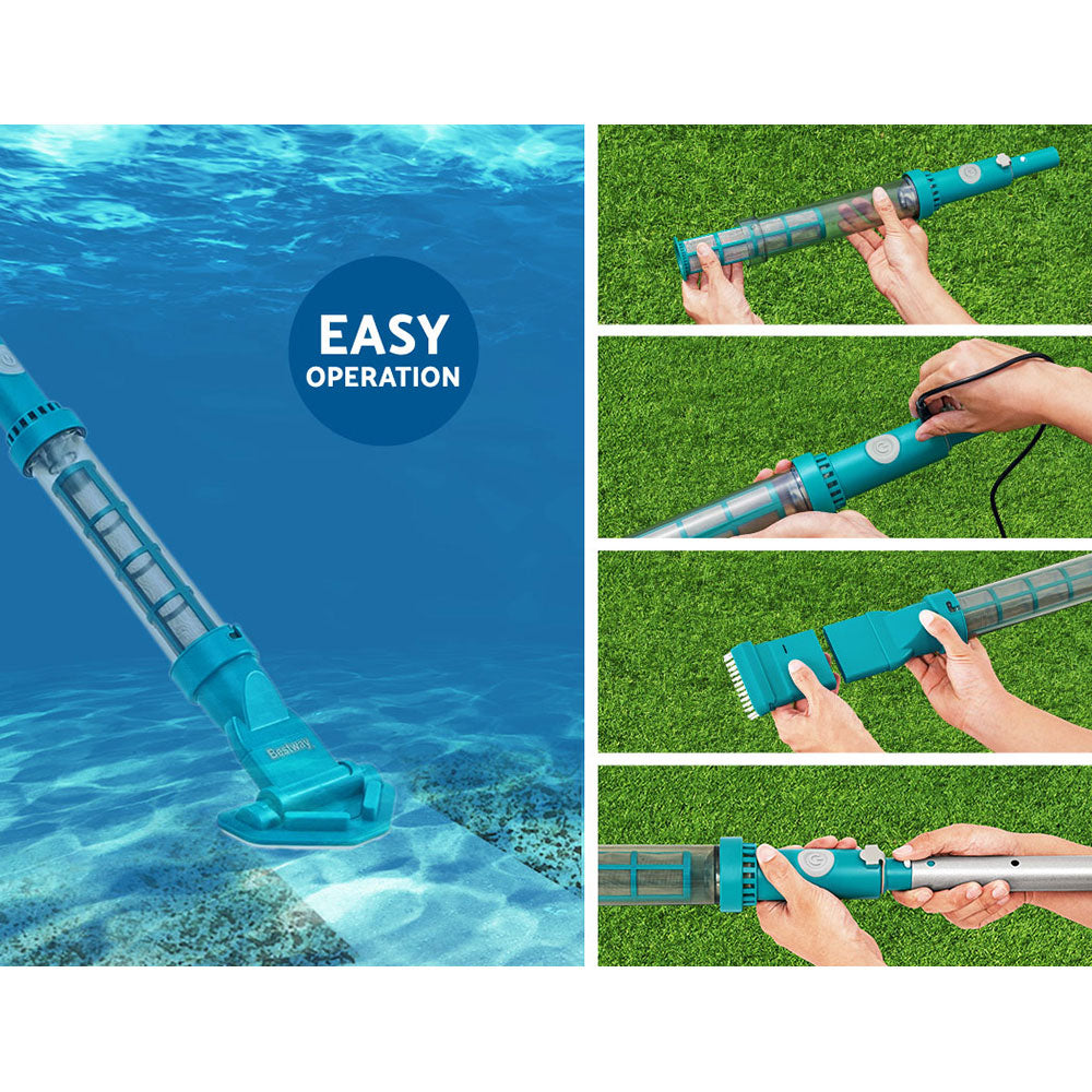 Bestway Cordless Automatic Pool Cleaner Vacuum, Rechargeable, 6.10m, 50 Min Runtime - SuperSaverAU - view 3