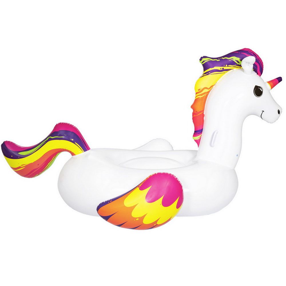 Bestway Unicorn Inflatable Pool Float Rider 224x156CM with Heavy-Duty Handles - SuperSaverAU - view 3