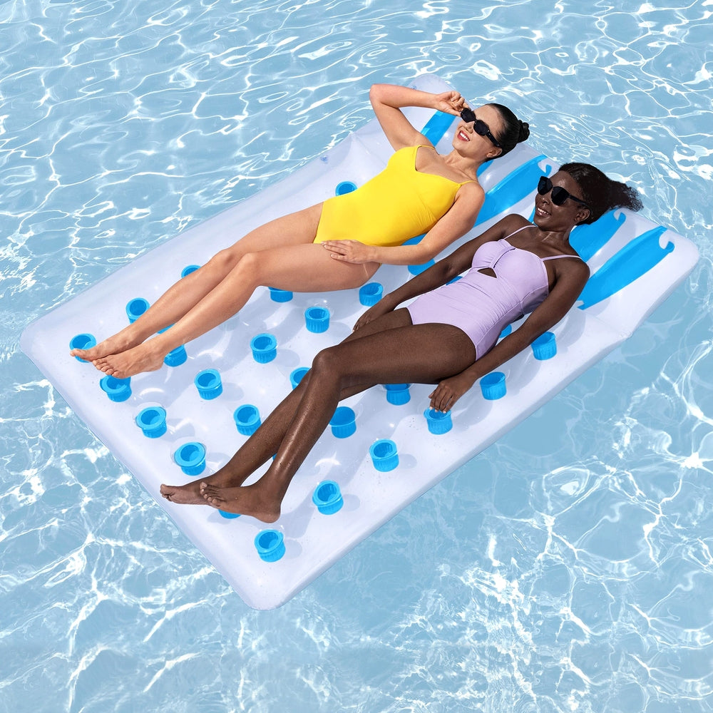 Bestway Inflatable Pool Float Lounge 173cm x 133cm, 200kg Capacity, Repair Kit Included - SuperSaverAU - view 7
