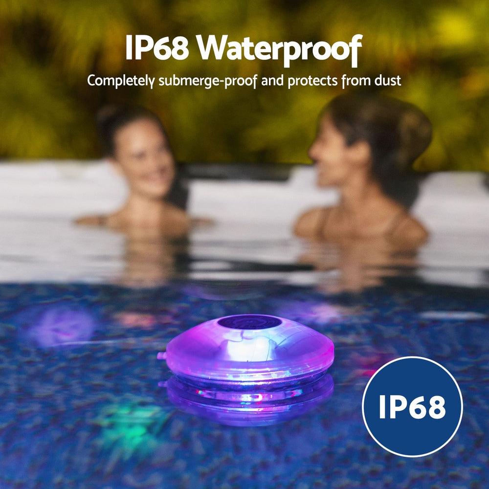 Bestway FloatBright Waterproof LED Pool Light 15cm, 7 Modes, IP68, Battery-Powered - SuperSaverAU - view 5