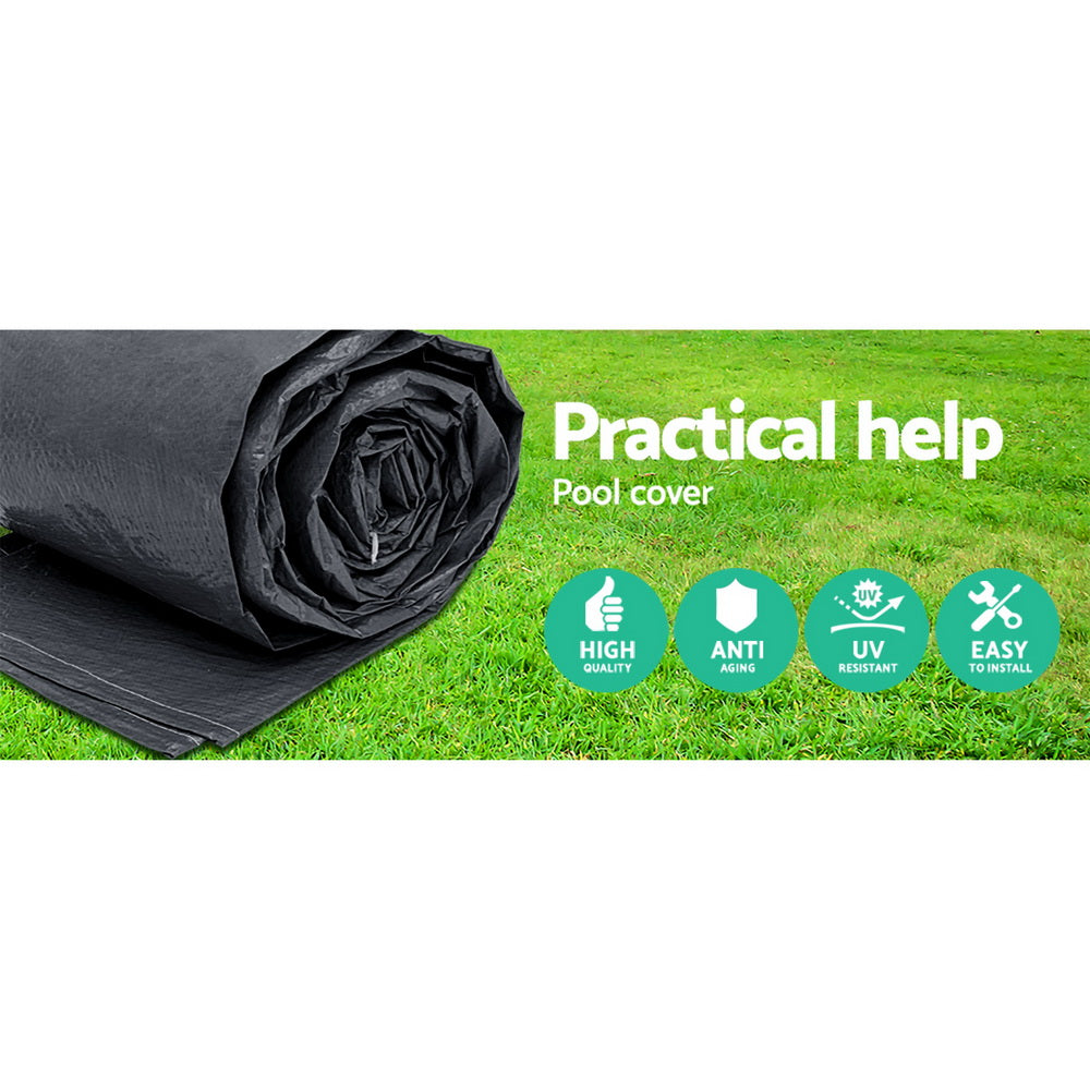 Bestway PVC Pool Cover 3.7m with Drainage Holes & Rope Ties for 12ft Pool - SuperSaverAU - view 4