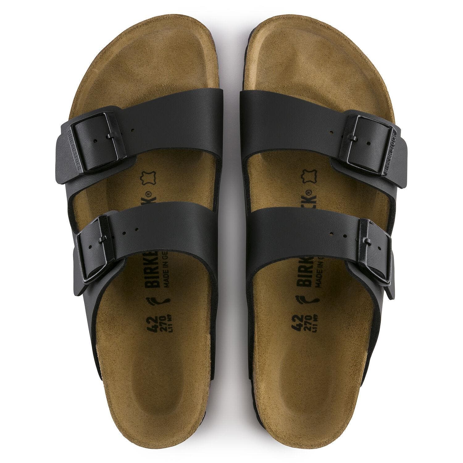 Birkenstock Unisex Arizona Birko-Flor Regular Fit Sandal (Black) | SuperSaverAU
