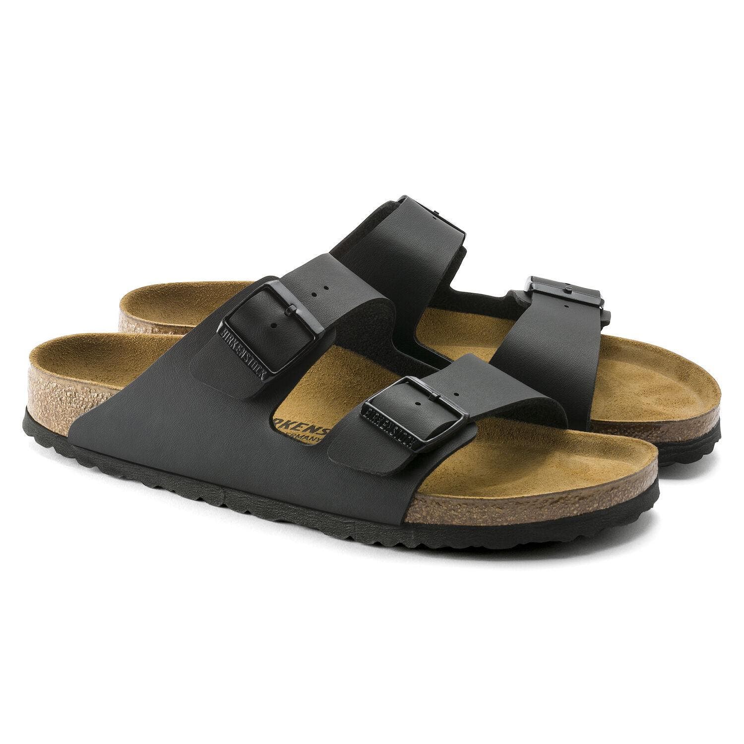 Birkenstock Unisex Arizona Birko-Flor Regular Fit Sandal (Black) | SuperSaverAU