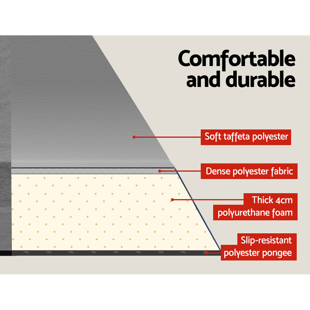 Weisshorn Double Self-Inflating Mat 199x137cm, Water Resistant, 4cm Foam - SuperSaverAU - view 4