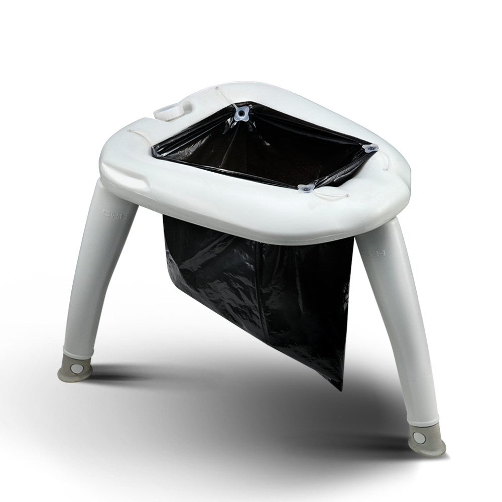 Weisshorn Portable Folding Camping Toilet 120kg Capacity with Anti-Slip Legs - SuperSaverAU - view 1