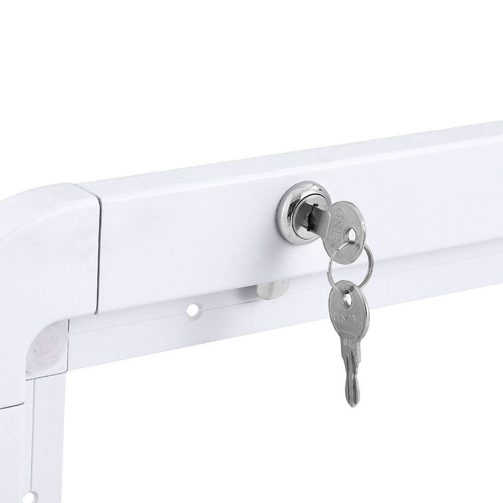 Weisshorn Caravan Table 800 x 450mm Folding Lockable White - SuperSaverAU - view 5