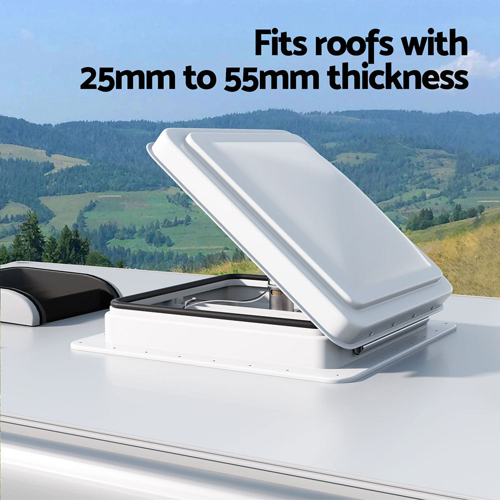 Weisshorn 12V Caravan Roof Vent Fan - White